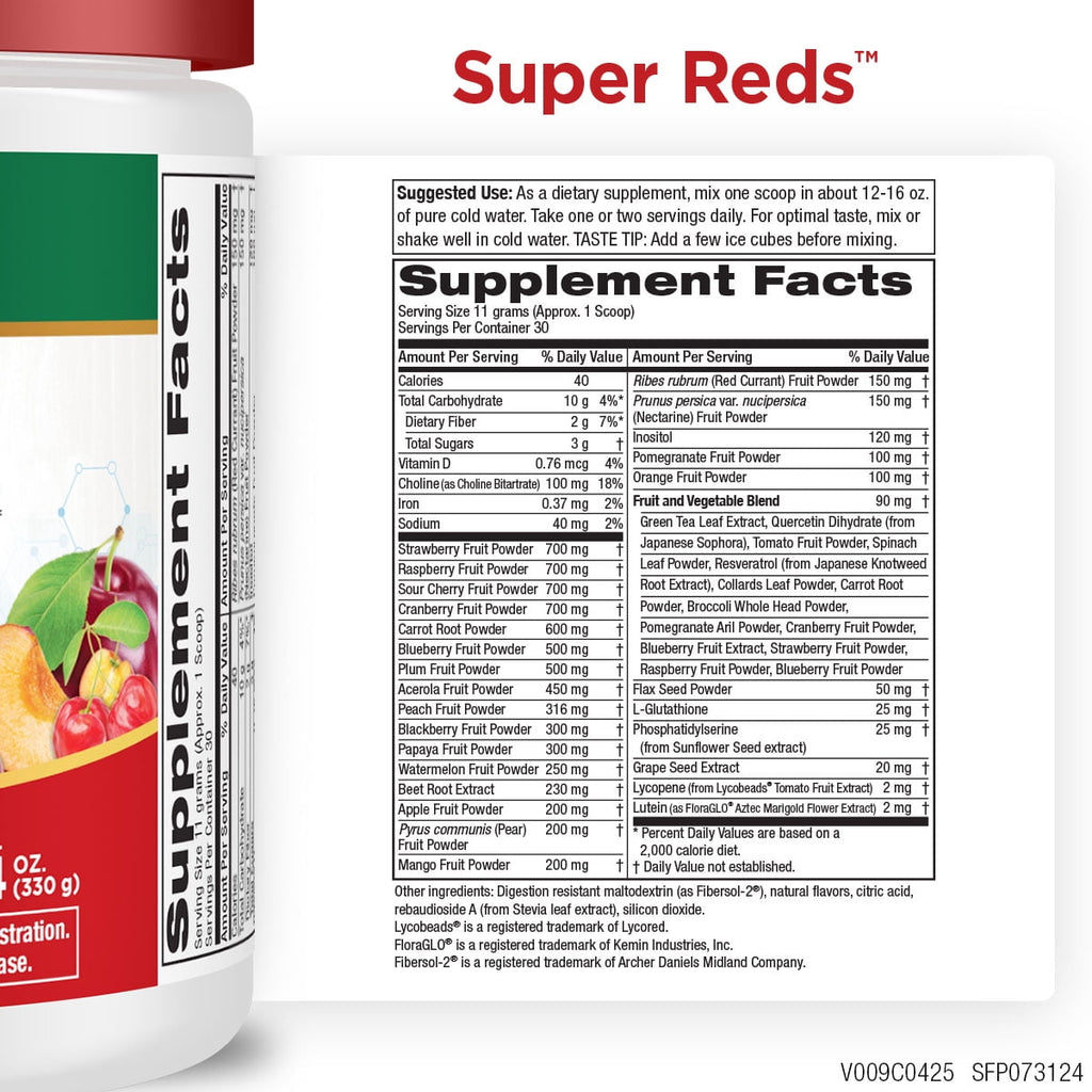 Purity Products - Super Reds Formula 12.11 Oz - 30 Day Supply