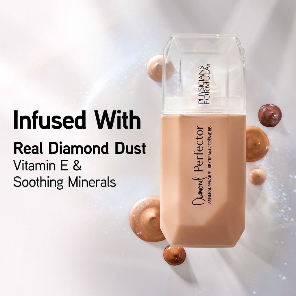 Physicians Formula Mineral Wear Diamond Perfector BB Cream Makeup, Deep-to-Rich, 1.0 oz