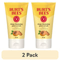 (2 pack) Burt's Bees Deep Cleansing Pore Scrub with Peach and Willow Bark, 4 Ounces