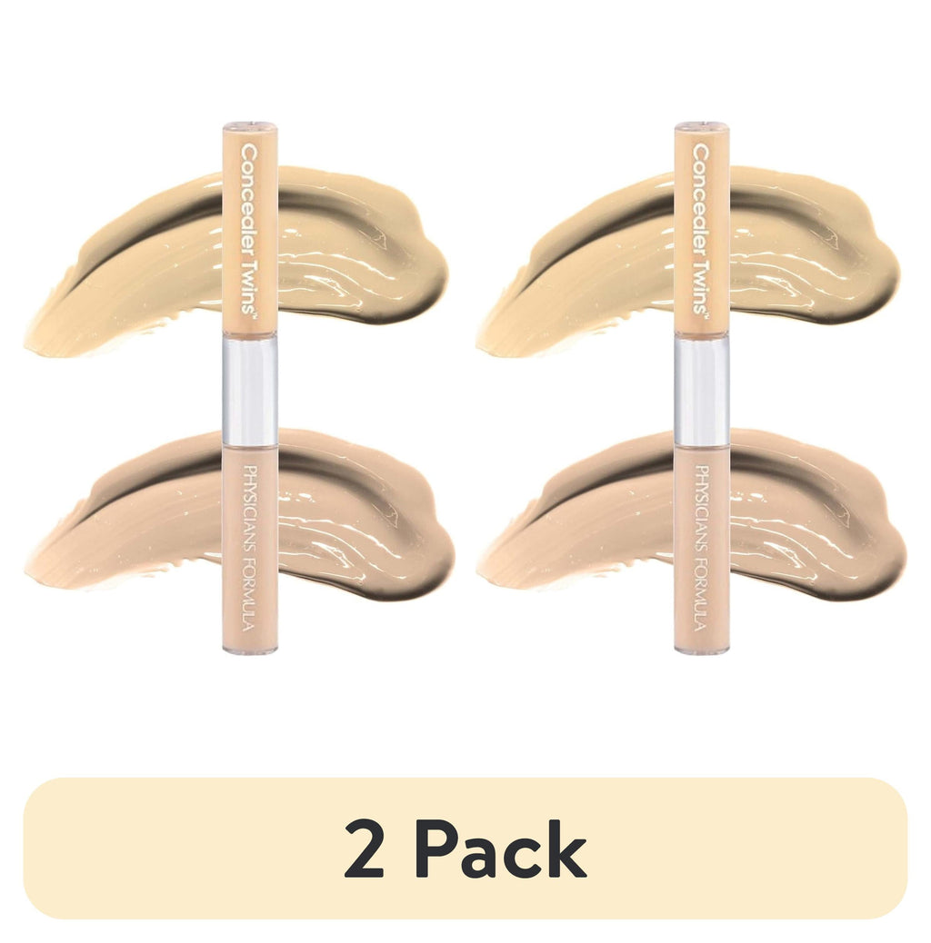 (2 pack) Physicians Formula Concealer Twins Cream Concealer, Yellow/Light