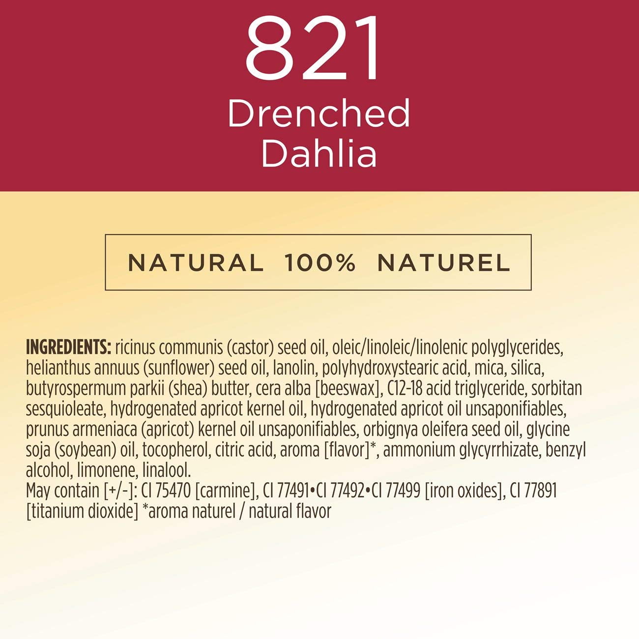 Burt's Bees 100% Natural Glossy Liquid Lipstick, Drenched Dahlia, 1 Tube