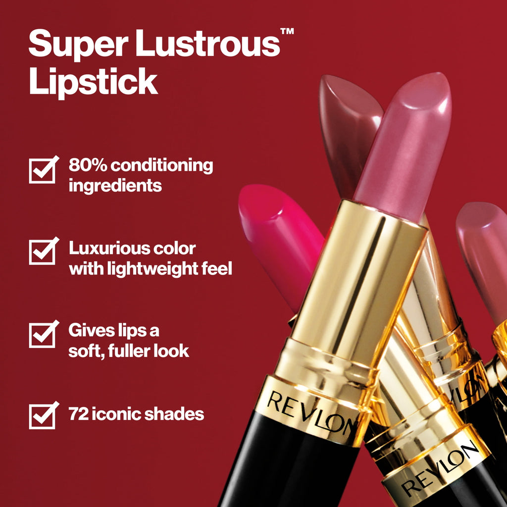 (2 pack) Revlon Super Lustrous Creme Lipstick, Creamy Formula, 674 Coral Berry, 0.15 oz