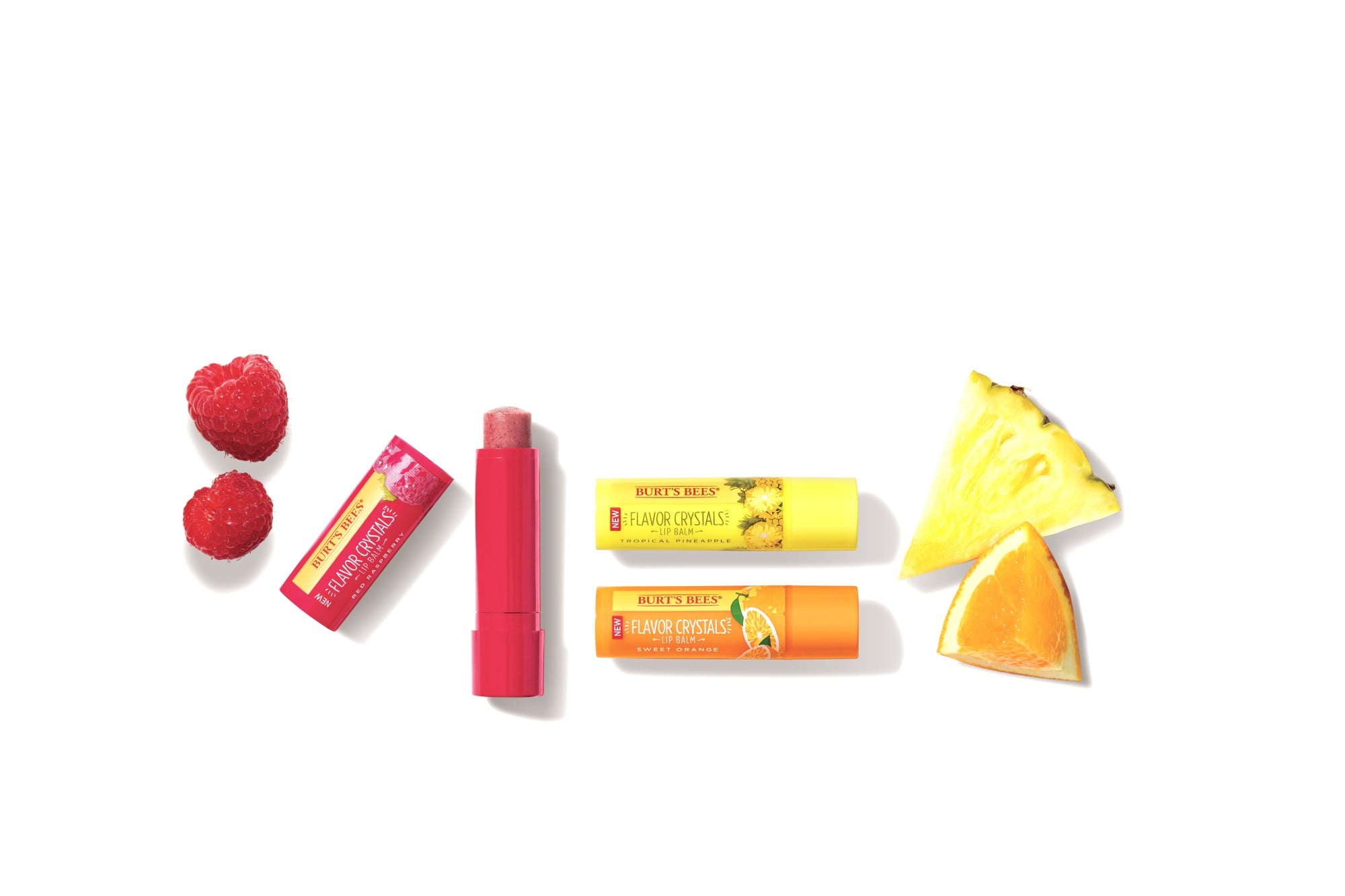 Burt's Bees Flavor Crystal 100% Natural Lip Balm, Sweet Orange, 1 Count