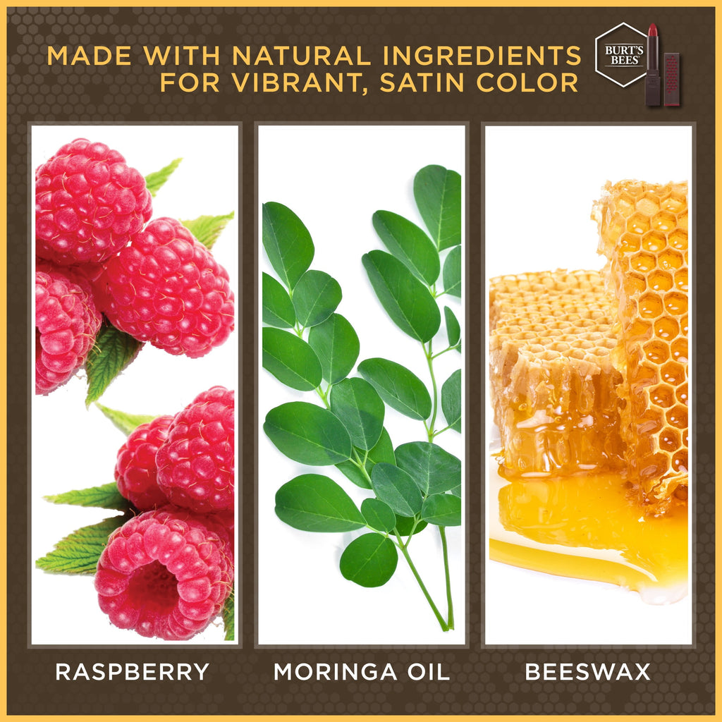 Burts Bees 100% Natural Moisturizing Lipstick, Wine Wave, 1 Count