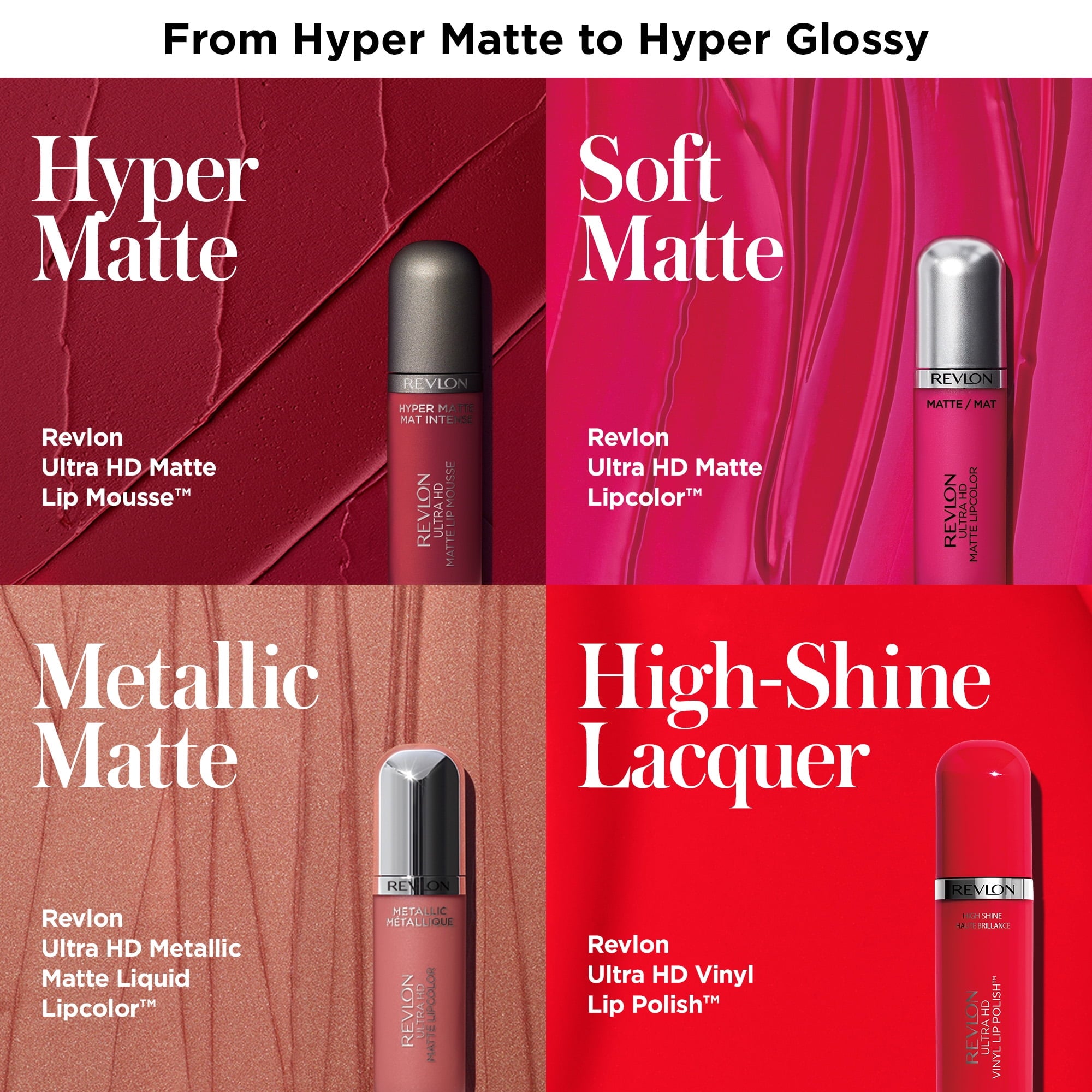 Revlon Ultra HD Vinyl Lip Polish, Liquid Lipstick with Aloe Leaf Extract and Vitamin E , 920 Power Up, 0.16 oz