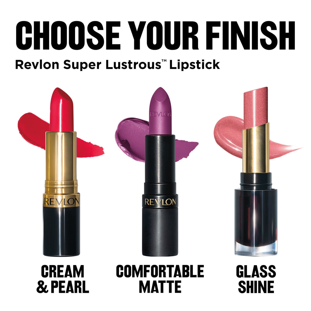 Revlon Super Lustrous Glass Shine Lipstick, Moisturizing Lipstick with Aloe, 018 Luminous Lilac, 0.15 oz