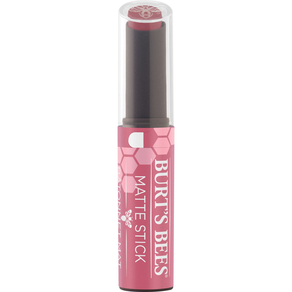 Burts Bees 100% Natural Origin Matte Stick - Rhubarb Rapids, 1 Tube