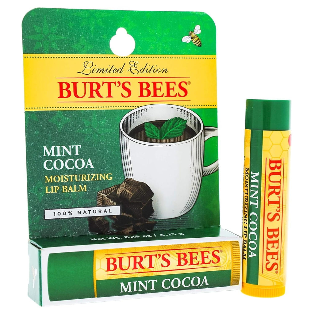 Mint Cocoa Lip Balm Blister by Burts Bees for Unisex - 0.15 oz Lip Balm