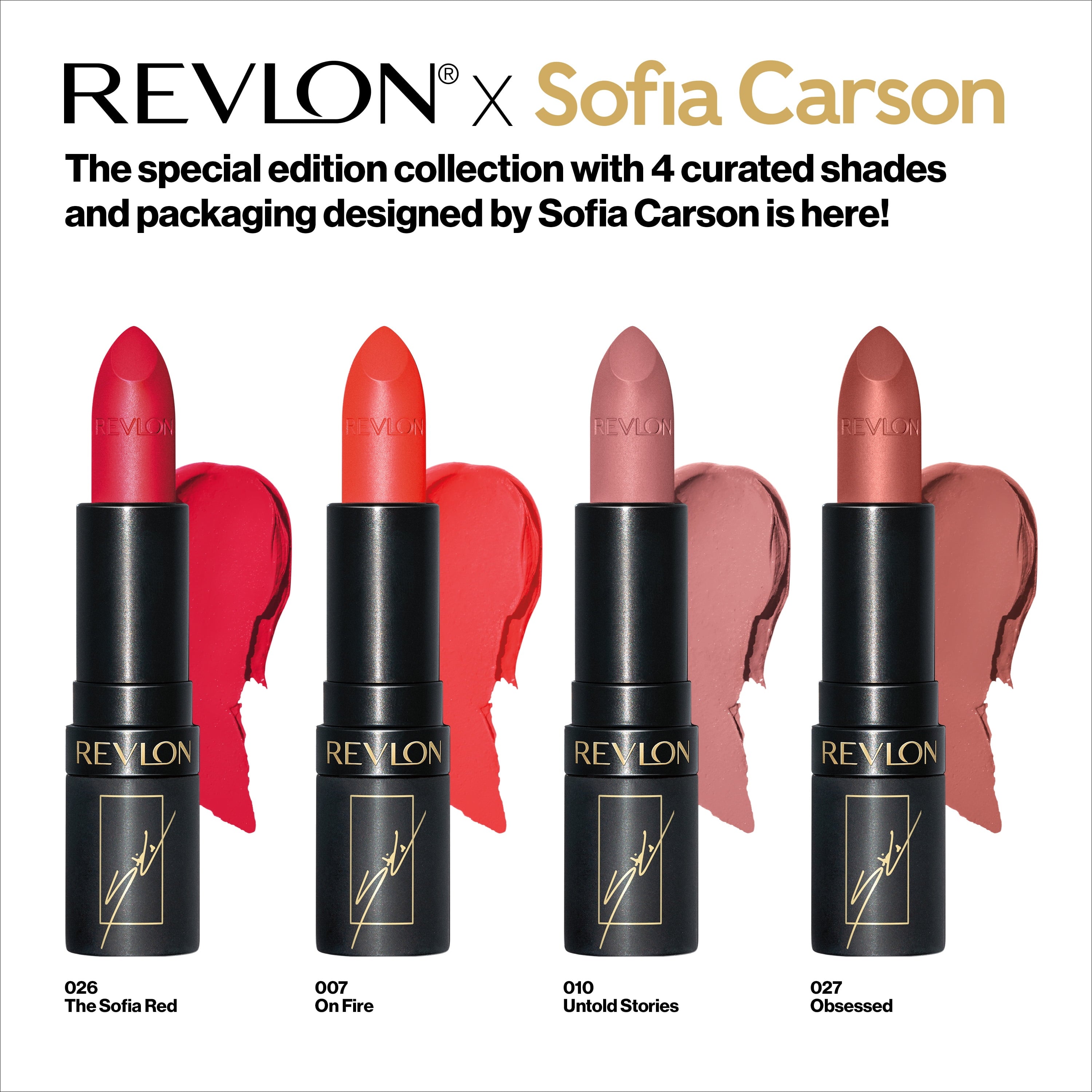 Revlon x Sofia Carson Super Lustrous The Luscious Mattes - Untold Stories