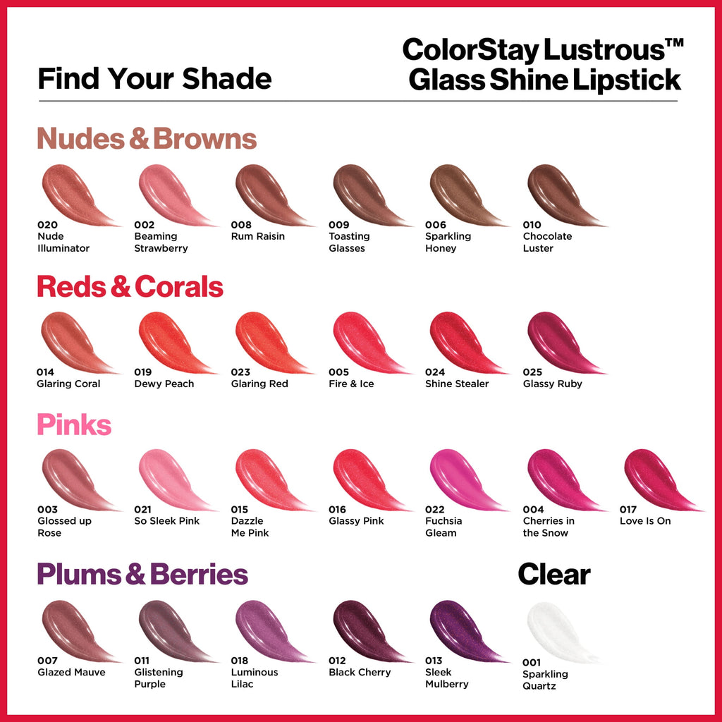 Revlon Super Lustrous Glass Shine Lipstick, Moisturizing Lipstick with Aloe, 019 Dewy Peach, 0.15 oz